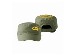 Čepice kšiltová CSV - ARMY/khaki/žluté logo/typ 5
