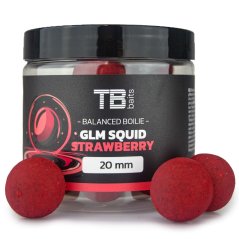 TB Baits Vyvážené Boilie Balanced + Atraktor GLM Squid Strawberry 100 g 24mm