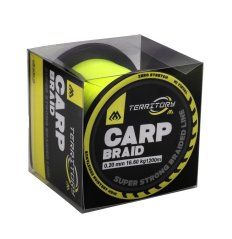 PLETENÁ ŠŇŮRA - TERRITORY CARP BRAID - 0.16mm/12.50kg/1200m - FLUO YELLOW