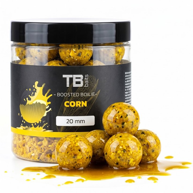 TB Baits Boosterované Boilie Corn 120 g 20mm
