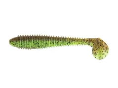 Gumová Nástraha Keitech Swing Impact Fat 3,8" 9,5cm Green Pumpkin Chartreuse 401T (6ks)