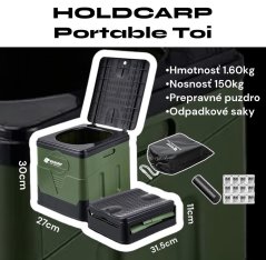 Holdcarp Přenosná Toaleta Portable Toi