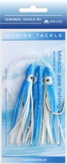 MOŘSKÝ NÁVAZEC - OCTOPUS RIG 12cm - HÁČEK: 3x7/0 - MODRÝ/BÍLÝ