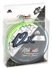 PLETENÁ ŠŇŮRA - NIHONTO SUPER X-BRAID - 0.12mm/9.83kg/150m - TMAVÁ ZELENÁ-