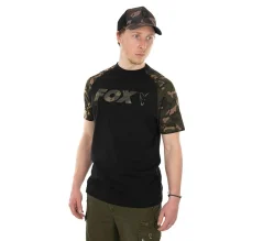 Fox Triko Raglan T-Shirt Black/Camo XXL