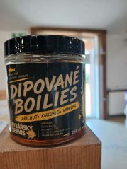 Dipované boilies  RS Kukuřice -Vanilka 20mm 250ml