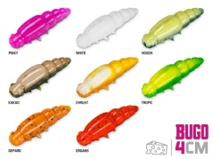 Umělá larva Delphin BUGO Cheese / 15ks 4cm / KAKAO