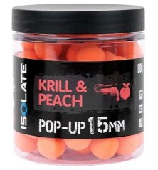 Boilies Plovoucí boilies Shimano Plovoucí Boilie Isolate Pop-Up Krill Peach Fluoro Orange - 15 mm 80 g