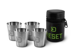 Set nerezových pohárků Delphin RESET 4v1 XL