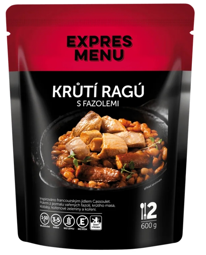 Krůtí ragú s fazolemi 2 porce 600g