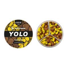Baitnow WAFTERS METHOD FEEDER - YOLO YELLOW & BRONZE COARSE & CORN VEL. 6/8/10 24g