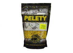 Pelety Fluo F1 - 800 g/6 mm/Slunečnice - žlutá