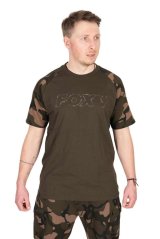 Fox Tričko Khaki Camo Outline T-Shirt L