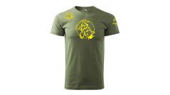 Tričko khaki CSV/žlutá/vel.XXL