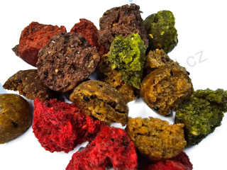 Krmné boilies 5 kg OLIHEŇ-BRUSINKA  24mm ČESKÝ PARTIKL
