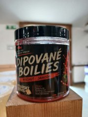 Dipované boilies RS Jahoda 20mm 250ml