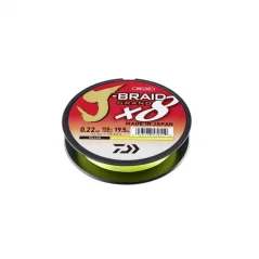 Pletená Šňůra Daiwa J-Braid Grand X8E Chartreuse 150m 0,16mm-10,0kg