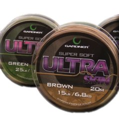 GARDNER SPLÉTANÁ ŠŇŮRA ULTRA SKIN 20M 35LB (15,9KG) - BROWN (HNĚDÁ)