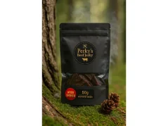 Beef Chipsy Čabajka (Wood Smoked)| Sušené hovězí maso Perky's Jerky | 50g