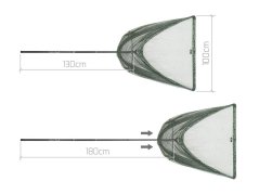 Delphin Podběrák TeleFix C2G 100x100 cm 1,8 m 2 Díly