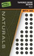 Fox Nárazové Kuličky Naturals Tapered Bore Beads 30 ks 6mm