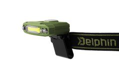Čelová lampa Delphin RAZOR USB