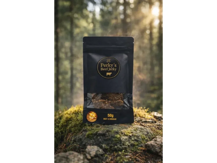 Beef & Cheddar | Sušené hovězí maso Perky's Jerky | 50g