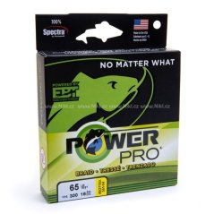 Pletená Šňůra PowerPro Tmavě Zelená 275m 0,32- 24kg