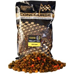 Benzar Mix Mikro Pelety Concourse Twister Pellet Mix 2 a 4 mm 800 g - Chili Squid