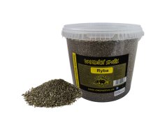 Vnadící směs - kbelík - 5,2 l/ryba (černá)