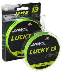 PLETENÁ ŠŇŮRAA - JAWS LUCKY 13 - 0.10mm/8.7kg/150m - FLUO Zelená
