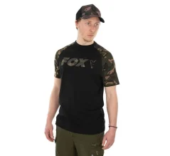 FOX - Tričko Raglan T-Shirt Black Camo vel. XL